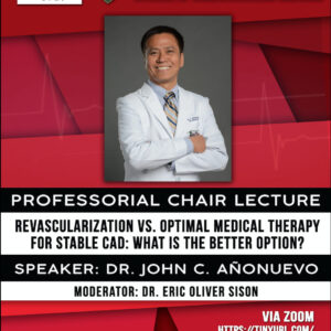 Professorial Chair Lecture: Revascularization vs. Optimal Medical Therapy for Stable CAD: What is the Better Option?