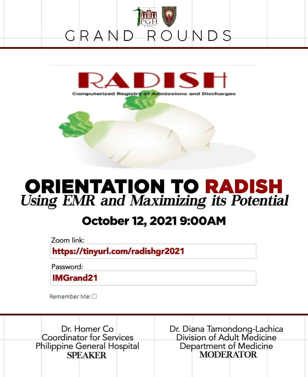 Upcoming: Grand Rounds October 12, 2021