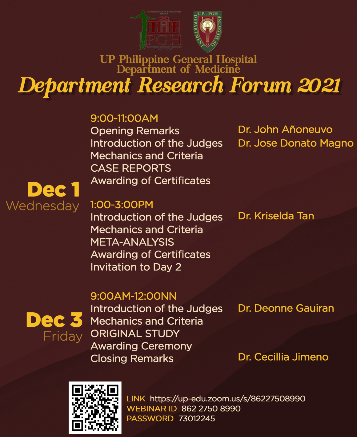 Department Research Forum